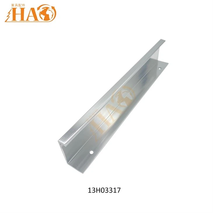 Funiture Hardware Aluminum Profile Handles With Chrome Color